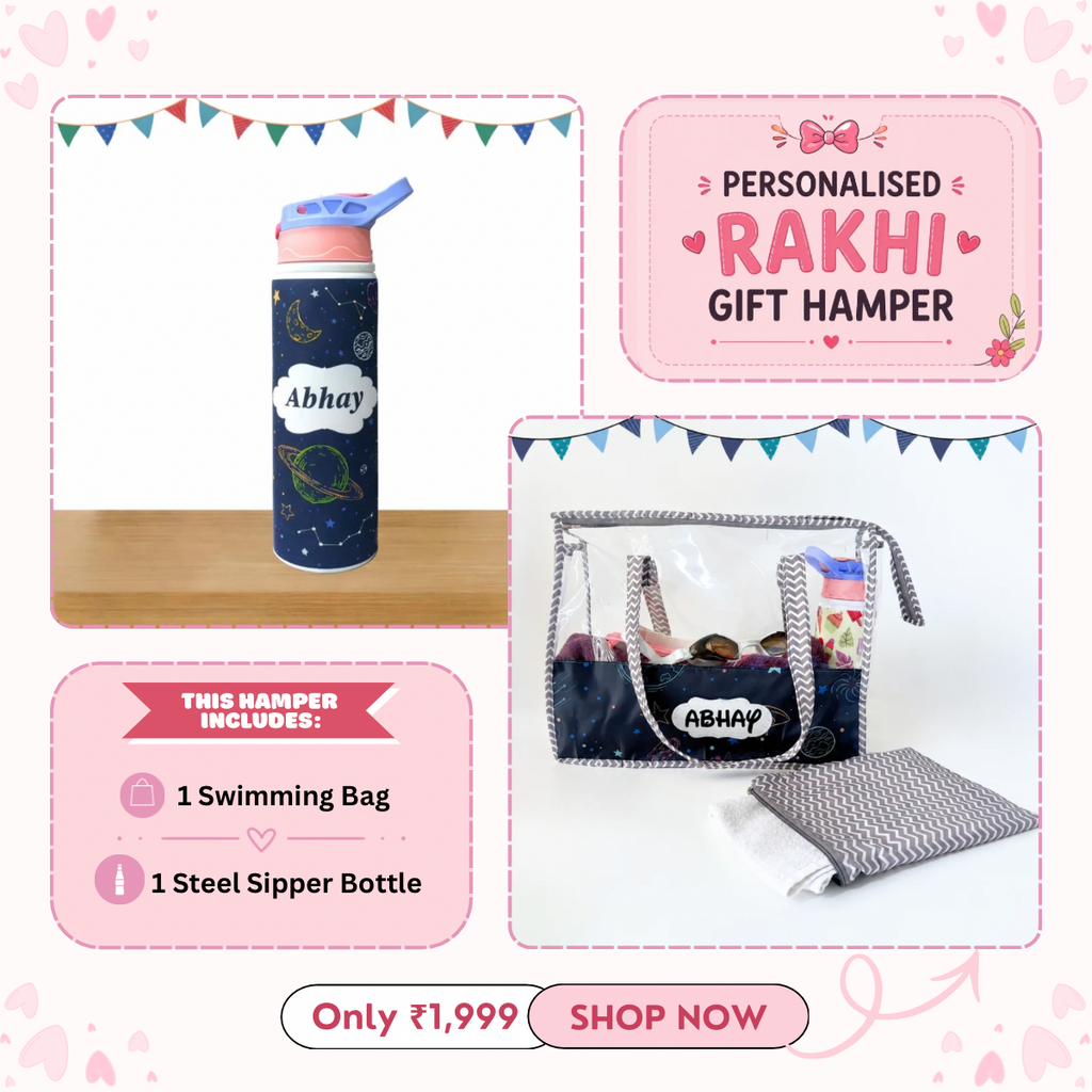 Swimming Bag + Steel sipper bottle