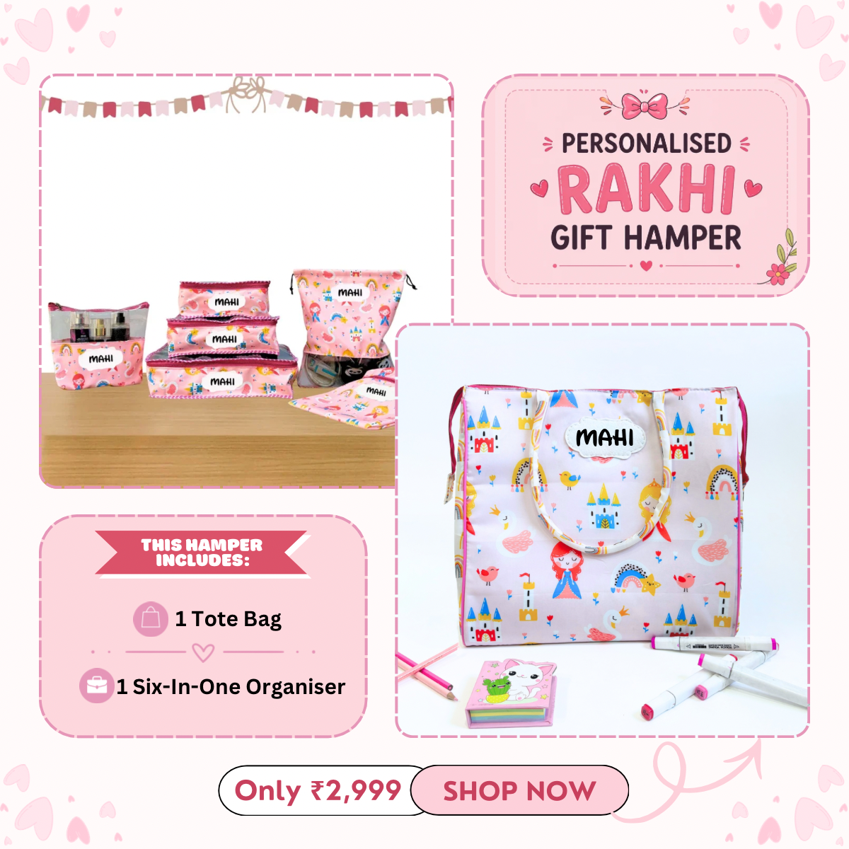 Tote Bag + 6 in 1 Organiser