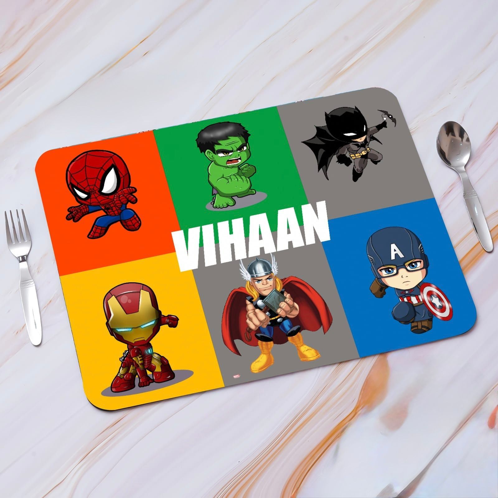 Marvels Superhero Print Table Mat