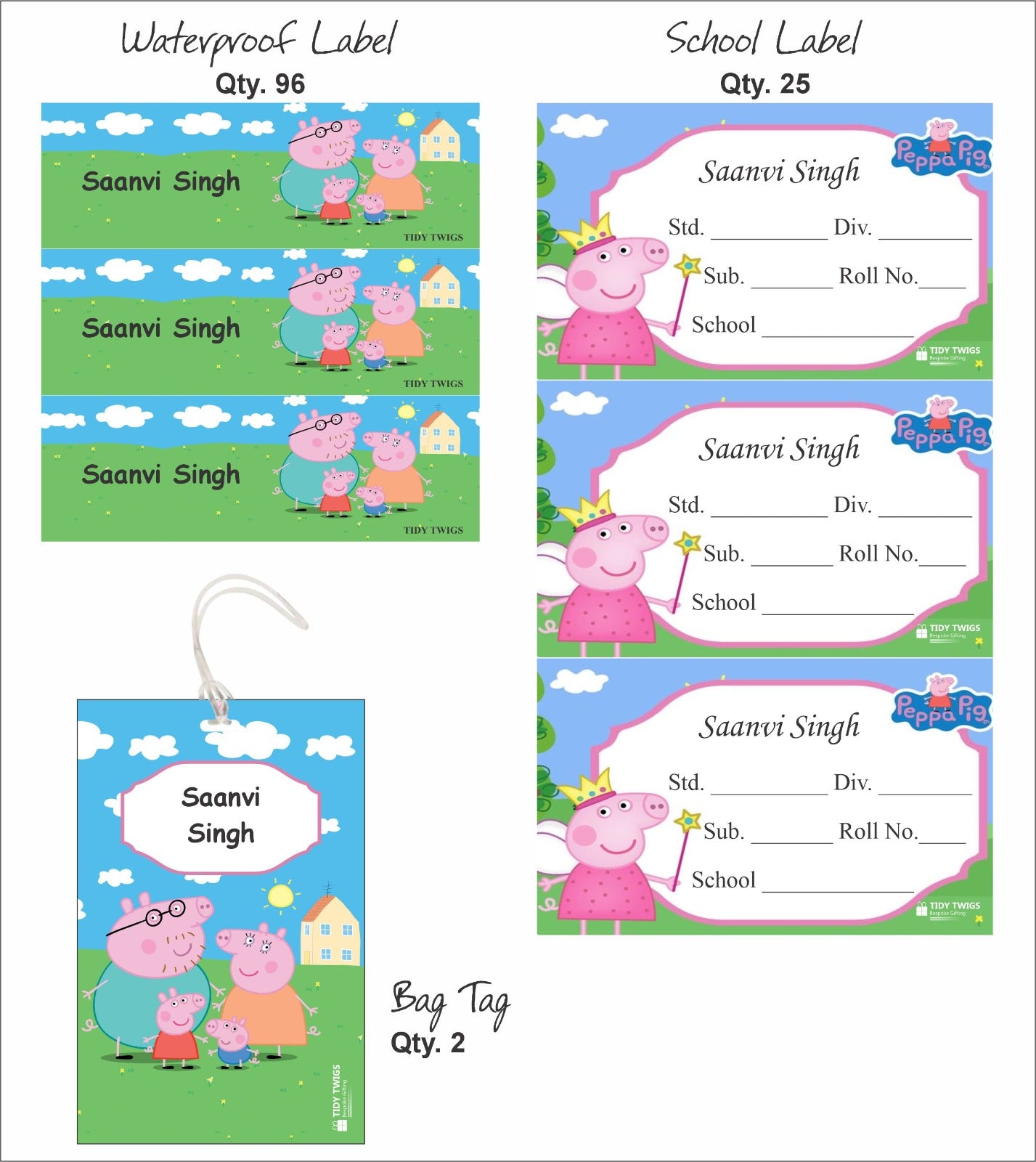 Peppa Pig theme combo