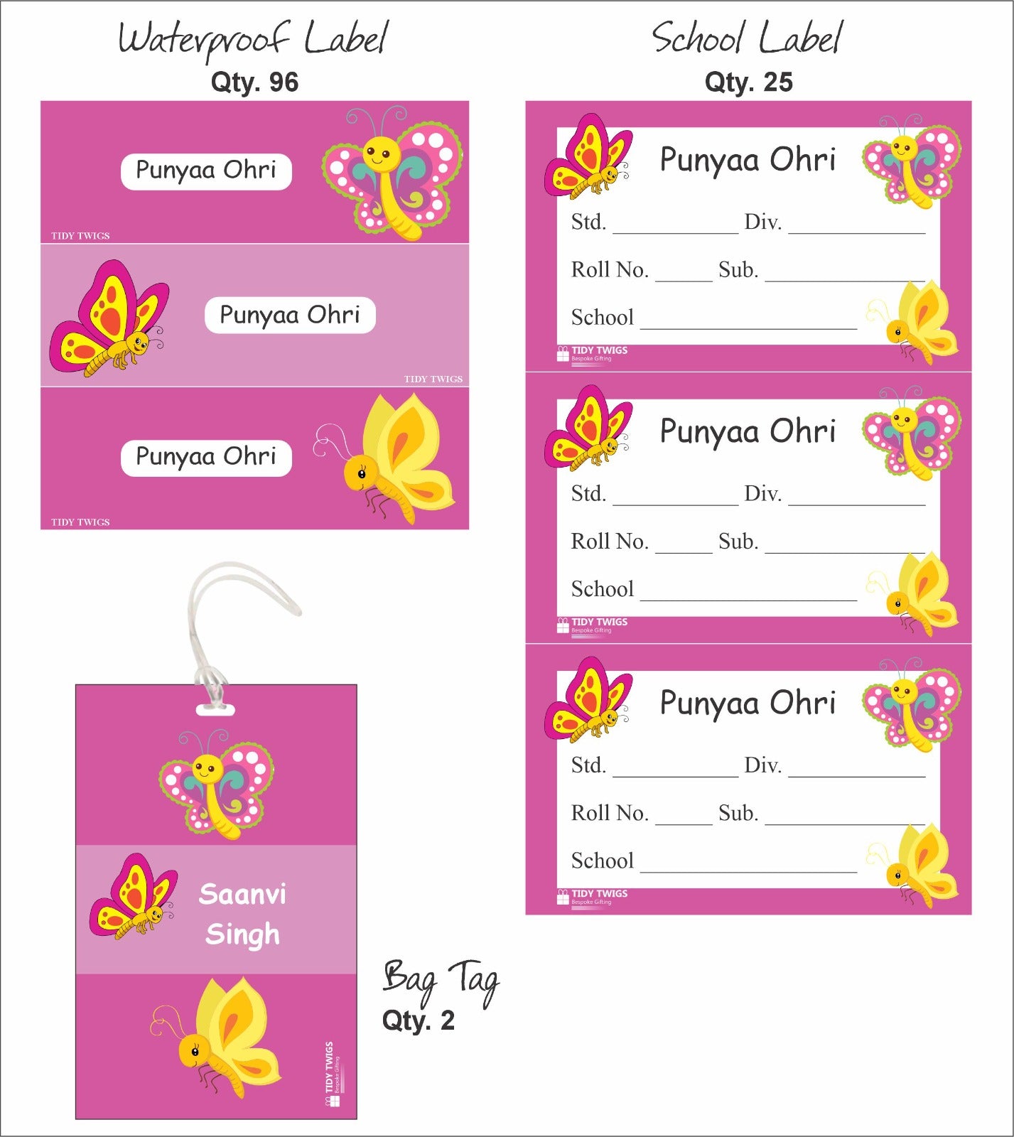 Butterfly theme combo