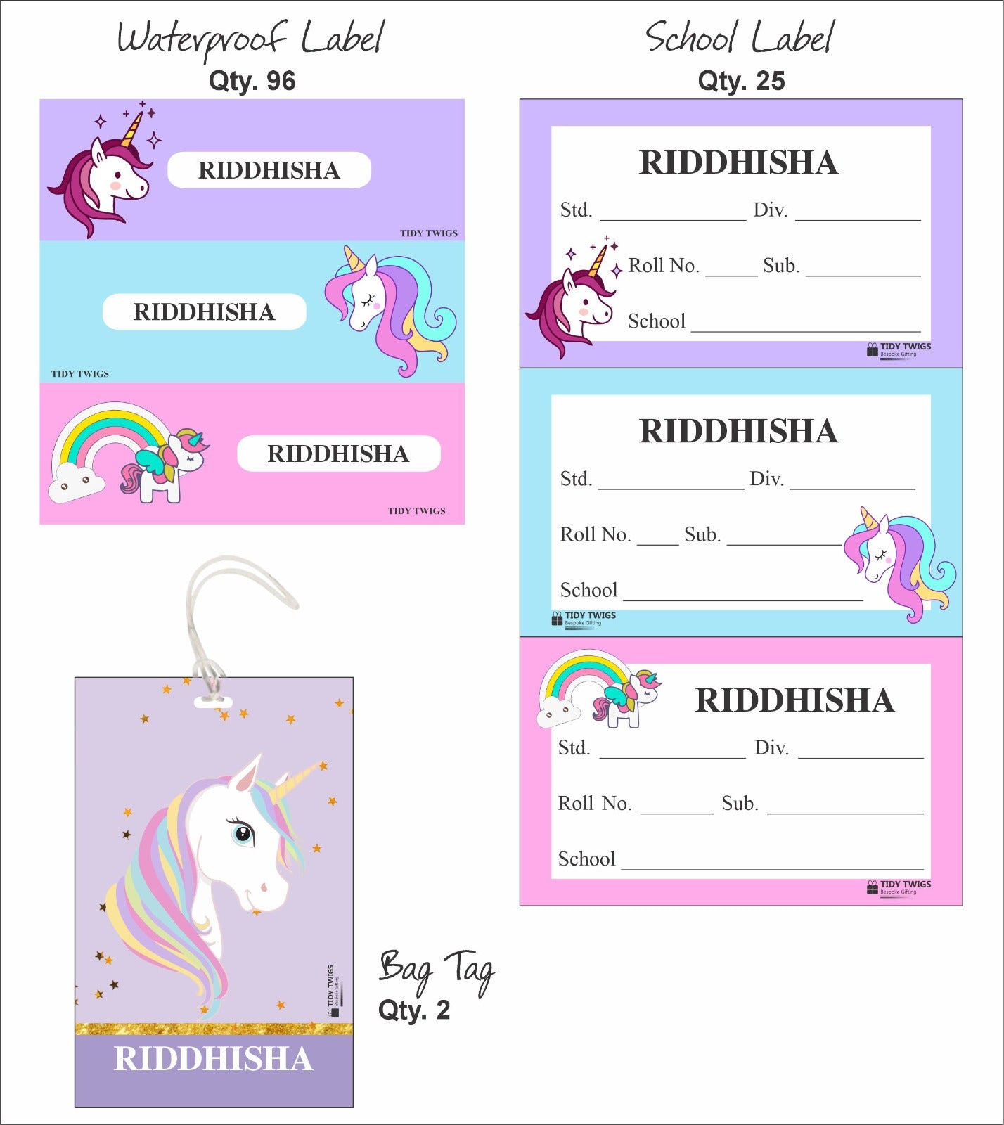 Unicorn theme combo