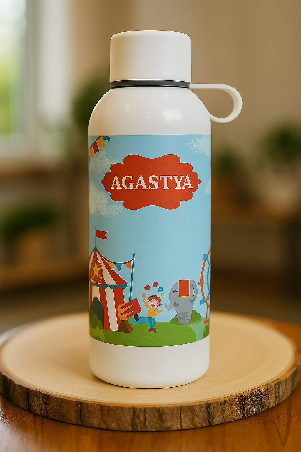 Circus Fun & Playful Steel Bottle