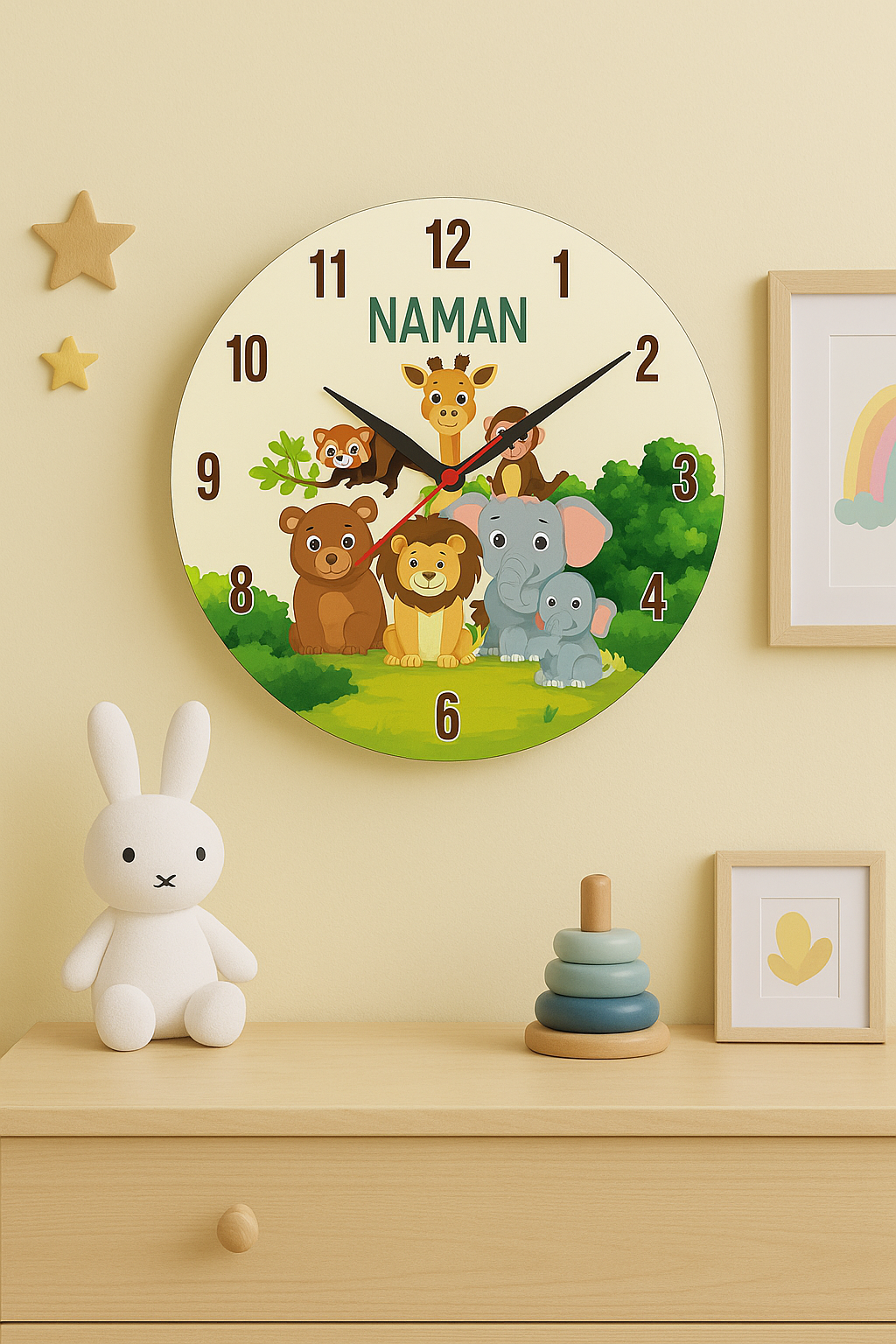 Animals Print Wall Clock