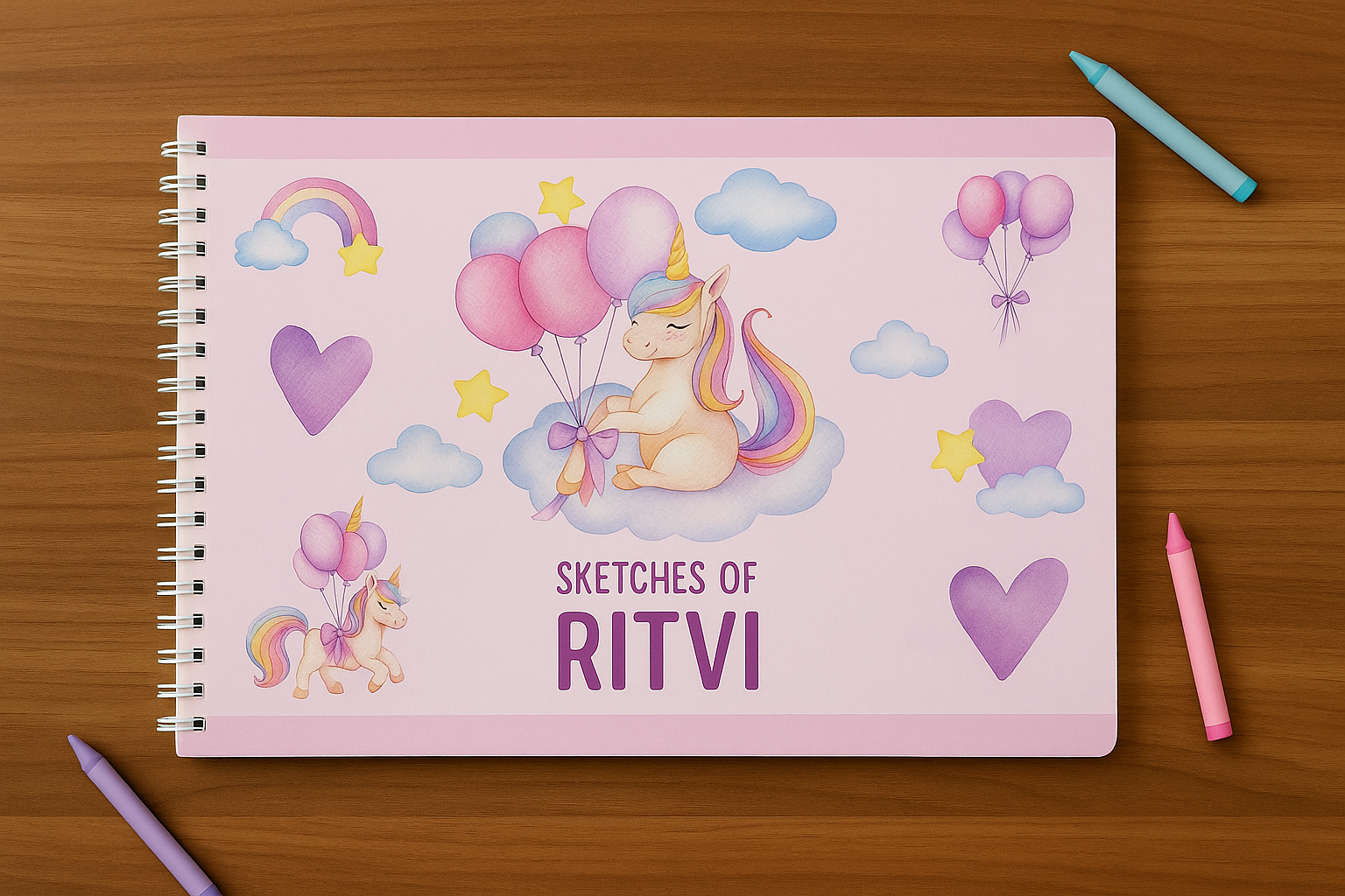 Unicorn Print Drawing Book