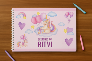 Unicorn Print Drawing Book