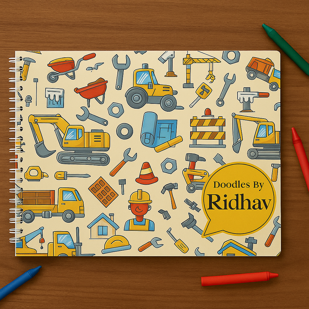 Doodle Print Drawing Book