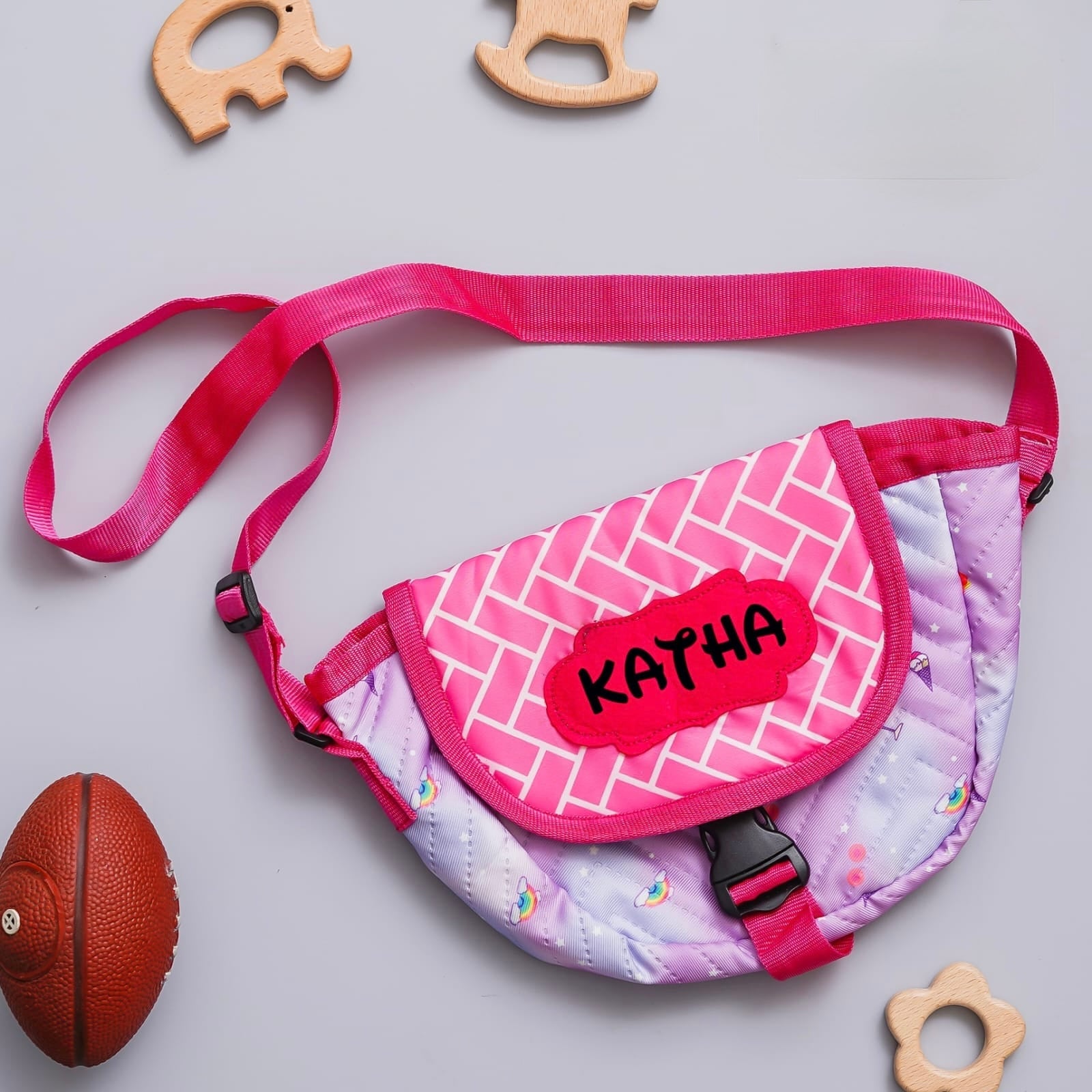 Rainbow Giltter Sling Bag