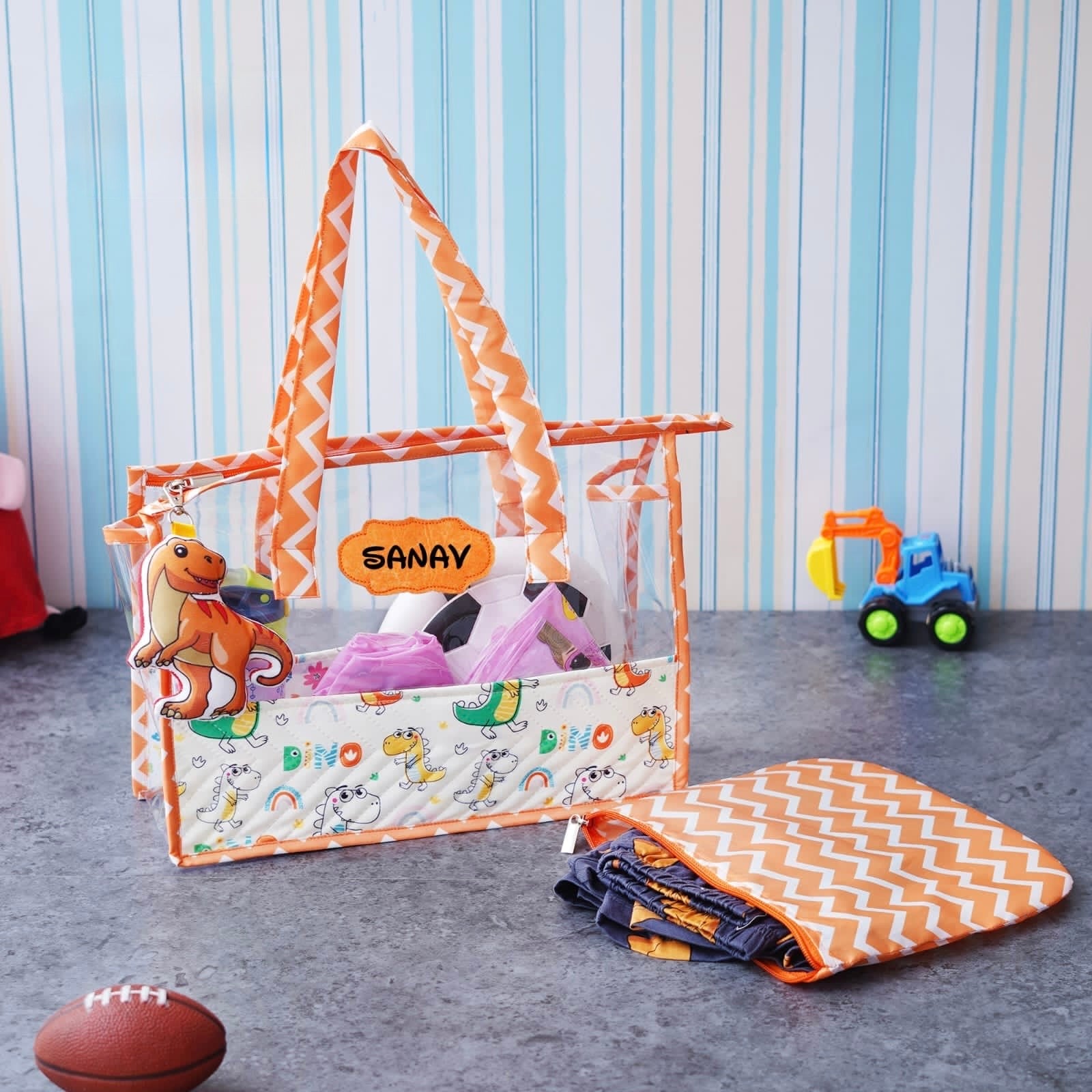 Dinosaur print swimming bag