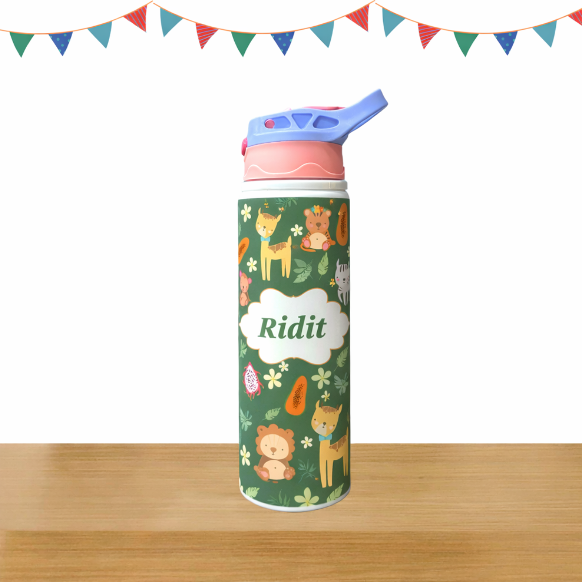 Jungle Theme Sipper Steel Bottle