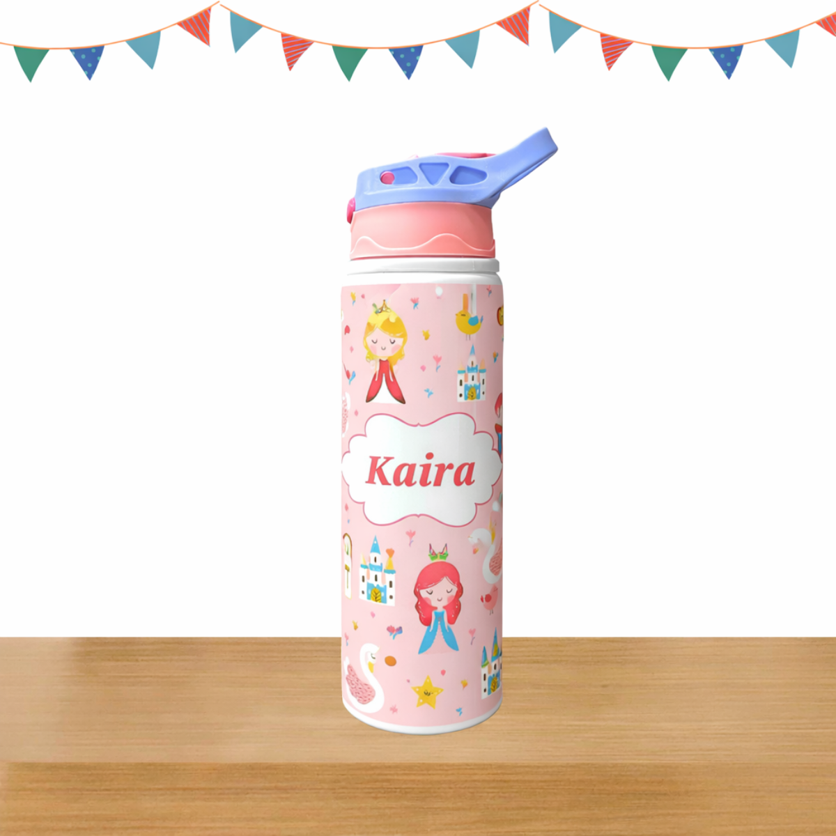 Princess Theme Steel Sipper Bottle
