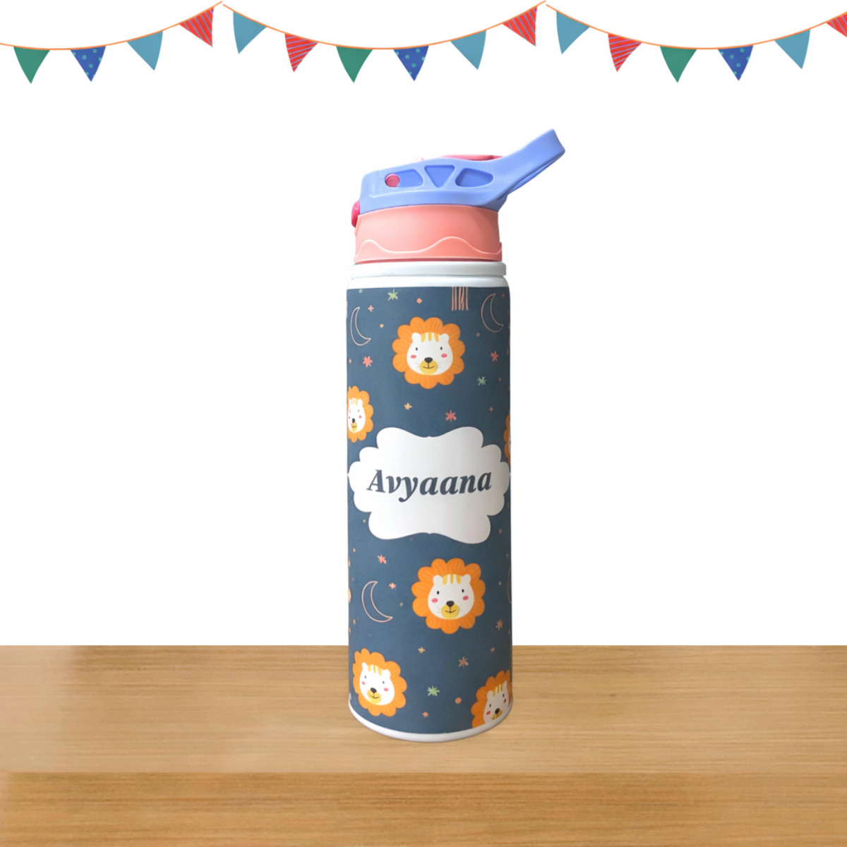 Roar Animal Print Steel Sipper Bottle
