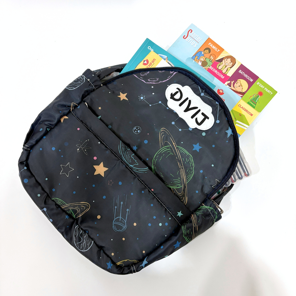 Space Print Toddler Backpack