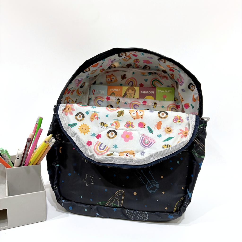 Space Print Toddler Backpack