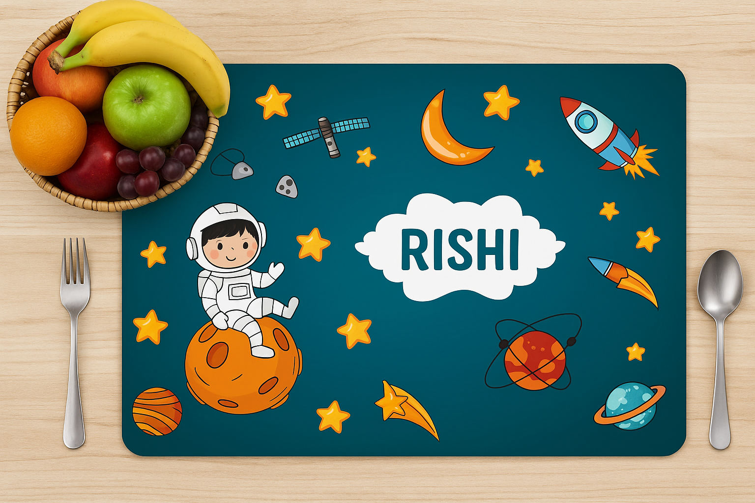 Space Print Table Mat